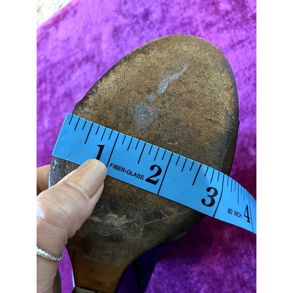 GIVENCHY Strappy Wedge Sandal w Metal Heel Size 7 Sexy Shoes LUXURY - Picture 10 of 10